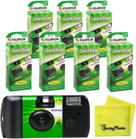 كاميرا Fujifilm QuickSnap Flash 400 تستخدم مرة واحدة مقاس 35 ملم مع 27 صورة (7 عبوات) in Saudi Arabia