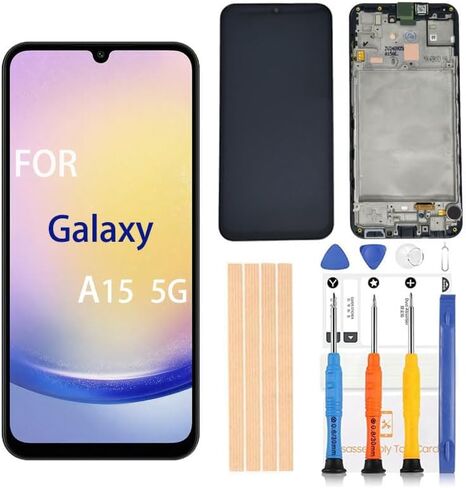 OEM 6.7 inch Super Amoled Digitizer for Samsung Galaxy A16 5G Screen Replacement A166u s166vl A166B Touch Display, Full HD Digitizer Assembl with Full Accessories （SM-A16 5G with Frame in Saudi Arabia