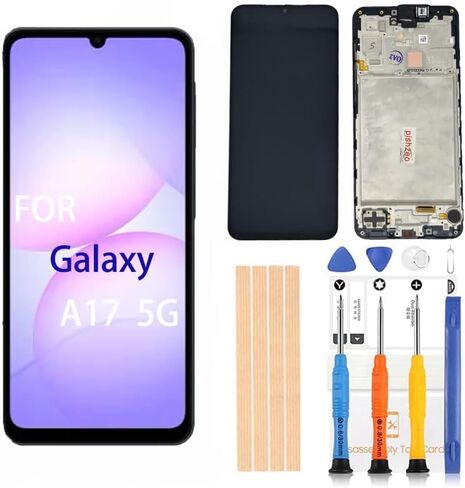 OEM 6.7 inch Super Amoled Digitizer for Samsung Galaxy A16 5G Screen Replacement A166u s166vl A166B Touch Display, Full HD Digitizer Assembl with Full Accessories （SM-A16 5G with Frame in Saudi Arabia