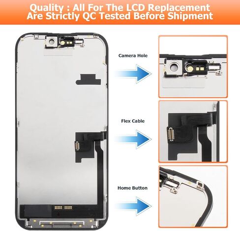 INCELL for iPhone 16 Pro Screen Replacement for iPhone 16 Pro LCD Display A3293 A3083 A3292 A3294 LCD Digitizer Touch Screen Assembly Repair Kits in Saudi Arabia