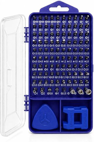 96-in-1 Precision Screwdriver Set with Magnetic Bits – Electronics Repair Toolkit for Phone, Laptop, PC, Mac, Game Console, Watch, Camera – Micro Tool Kit with Flexible Shaft & Pry Tools, Blue in Saudi Arabia