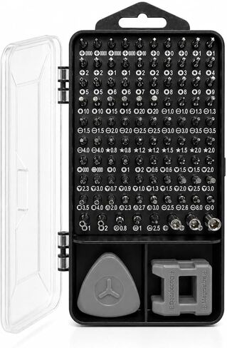 96-in-1 Precision Screwdriver Set with Magnetic Bits – Electronics Repair Toolkit for Phone, Laptop, PC, Mac, Game Console, Watch, Camera – Micro Tool Kit with Flexible Shaft & Pry Tools, Grey in Saudi Arabia
