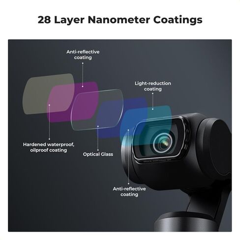 Magnetic ND CPL UV Filter Set Compatible with DJI Osmo Pocket 3 Creator Combo Accessories, Polarized ND ND16/PL ND32/PL ND64/PL ND256/PL (1/4+CPL+ND2-32+LPR) in Saudi Arabia