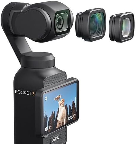 Magnetic ND CPL UV Filter Set Compatible with DJI Osmo Pocket 3 Creator Combo Accessories, Polarized ND ND16/PL ND32/PL ND64/PL ND256/PL (Macro Lens) in Saudi Arabia