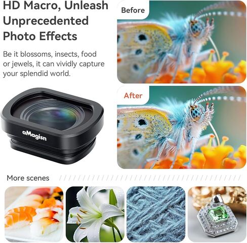 Magnetic ND CPL UV Filter Set Compatible with DJI Osmo Pocket 3 Creator Combo Accessories, Polarized ND ND16/PL ND32/PL ND64/PL ND256/PL (Macro Lens) in Saudi Arabia
