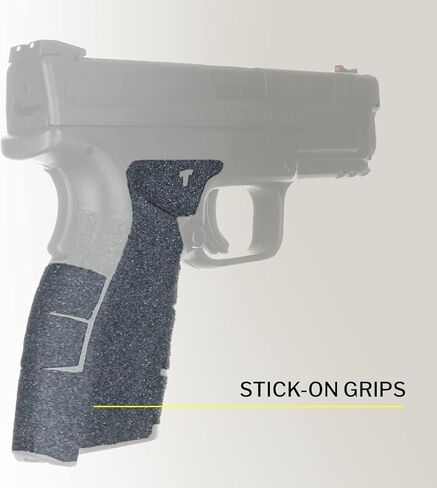 TALON Grips Adhesive Grip – Compatible with Springfield Armory XD MOD.2 Full Size Service Model 9mm /.40 – Made in The USA – Granulate, Black in Saudi Arabia