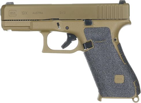 مقابض Talon - مقبض لاصق لـ Glock 17، 17 MOS، 22، 25، 31، 34، 35، 37، 45، 47، 19X - صنع في الولايات المتحدة الأمريكية - سهل التركيب، متين، جر فائق - (حزام خلفي كبير من الجيل 5، محبب) in Saudi Arabia