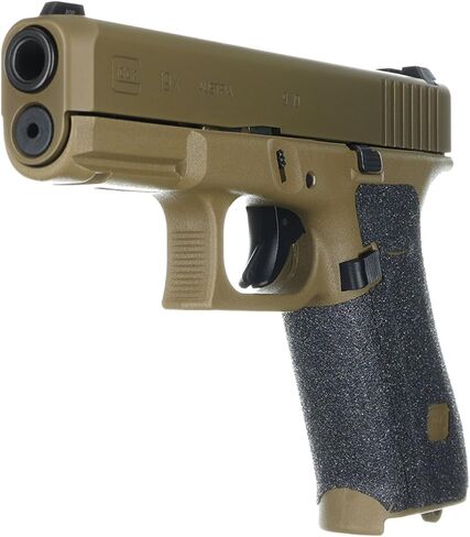 مقابض Talon - مقبض لاصق لـ Glock 17، 17 MOS، 22، 25، 31، 34، 35، 37، 45، 47، 19X - صنع في الولايات المتحدة الأمريكية - سهل التركيب، متين، جر فائق - (حزام خلفي كبير من الجيل 5، محبب) in Saudi Arabia