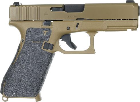 مقابض Talon - مقبض لاصق لـ Glock 17، 17 MOS، 22، 25، 31، 34، 35، 37، 45، 47، 19X - صنع في الولايات المتحدة الأمريكية - سهل التركيب، متين، جر فائق - (حزام خلفي كبير من الجيل 5، محبب) in Saudi Arabia
