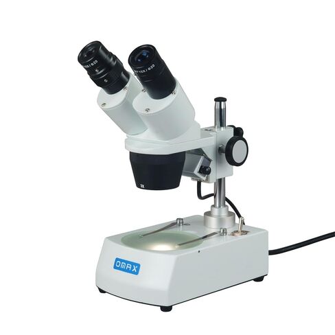 OMAX 10X-20X-30X-60X مجهر ستيريو للطلاب مزود بأضواء مزدوجة in Kuwait