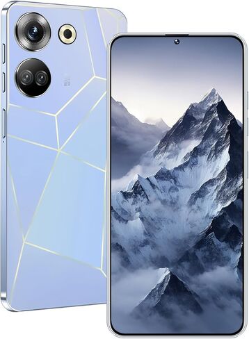 Unlocked Phone C20 PRO Android Cell Phone 8GB+256GB 13MP+50MP Camera, 6800mAh Large Battery, Unique Appearance Design, 4G Dual SIM (White) in Saudi Arabia