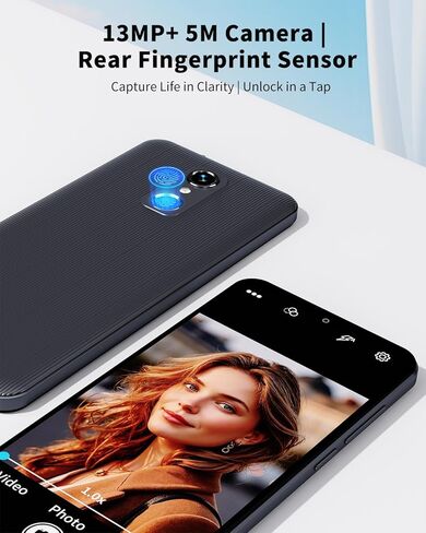 هاتف خلوي 4G غير مقفل، هاتف ذكي 4G غير مقفل 2025، شاشة 6.56 بوصة HD+، ذاكرة وصول عشوائي 3 جيجابايت، ذاكرة وصول عشوائي 32 جيجابايت، بطارية 4000 مللي أمبير، تصنيف IP52، دعم eSIM، متوافق مع AT&T، T-Mobile، Verizon in Kuwait