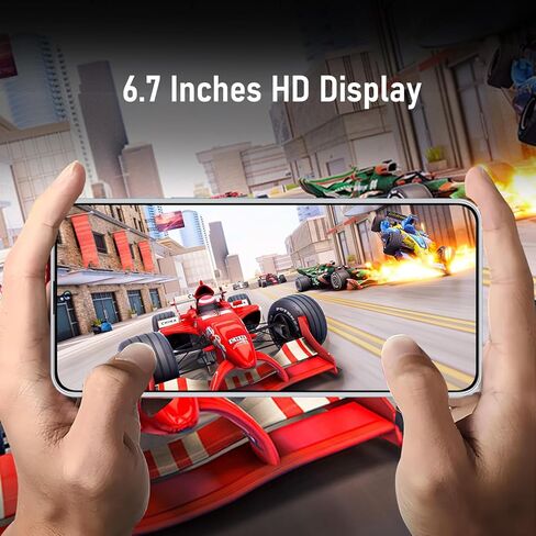 Unlocked Phone C20 PRO Android Cell Phone 8GB+256GB 13MP+50MP Camera, 6800mAh Large Battery, Unique Appearance Design, 4G Dual SIM (White) in Saudi Arabia