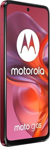 موتورولا موتو G05 XT2523-2 ثنائي شريحة الاتصال 128 جيجا + 4 جيجا رام (GSM فقط | لا يوجد CDMA) هاتف ذكي GSM مفتوح 4G/LTE (لهاتف T-Mobile، Metro، Tello، Mint، Ultra) الطراز العالمي - (أحمر) in Kuwait