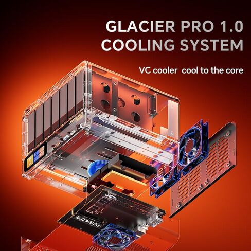 AOOSTAR WTR MAX AMD R7 PRO 8845HS MiniPC 6+5 Bays Desktop NAS ((هيكلي) 2 * 10 جيجابايت SFP + LAN منافذ، USB4 ومنفذ Oculink، يدعم ذاكرة الوصول العشوائي ECC، 2 * فتحات DDR5 5600 ميجا هرتز، 5 * فتحات M.2 NVME in Kuwait