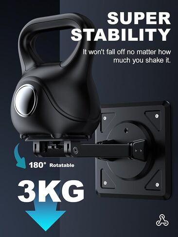3-in-1 Projector Stand, Ceiling Wall Desktop Mount, 360° Swivel & 180° Tilt, 1/4 Inch Screw, ABS Material, Works with Nebula Capsule 3/Air/Pro, XGIMI Halo+/MoGo and Most Projectors (Black) in Saudi Arabia