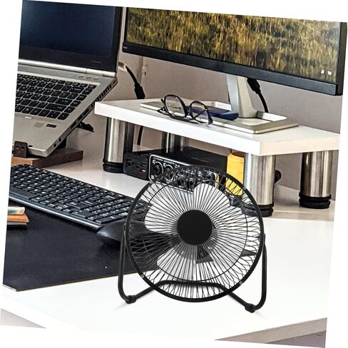 Hemoton Metal Retro Fan 8 Inch Desktop Mini Fan 360° Rotation Quiet and -powered for Office in Saudi Arabia