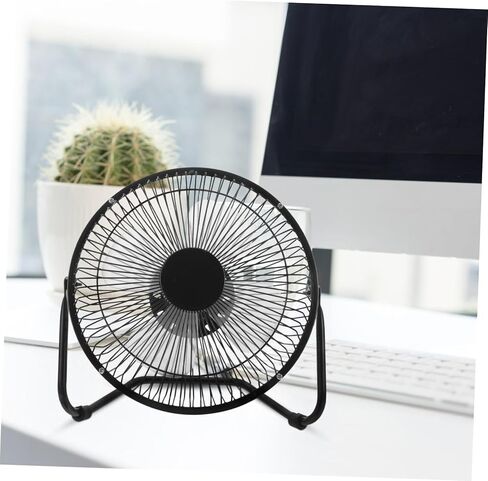 Hemoton Metal Retro Fan 8 Inch Desktop Mini Fan 360° Rotation Quiet and -powered for Office in Saudi Arabia