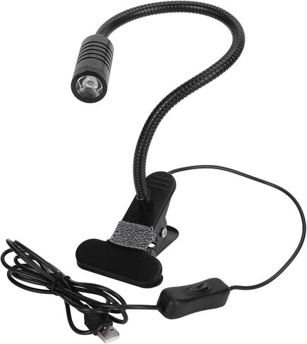 on Reading Light for Books in Bed, Eye-Caring 3 Color Temperatures Stepless Dimming, 360° Flexible Gooseneck, USB Rechargeable Desk Lamp for Reading, Studying, Working, Black in Saudi Arabia