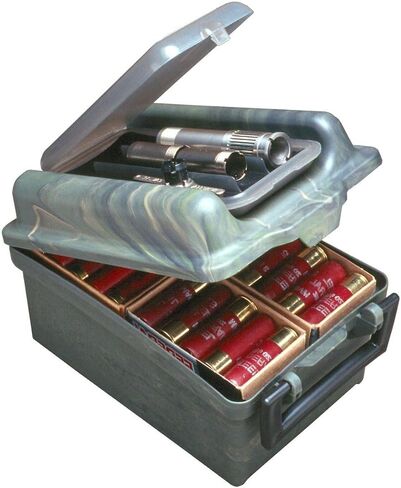 MTM SW100 Shot Shell/Choke Tube Case, 100 Round 12 16 20 Gauge Up to 3", Waterfowl Hunting, USA Made in Saudi Arabia