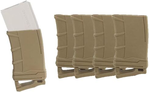 4 عبوات من محمل سرعة المجلات، حافظة سحب مساعدة مطاطية سريعة السحب لـ AR15/M4/M16/.223/5.56، حافظة واقية in Kuwait