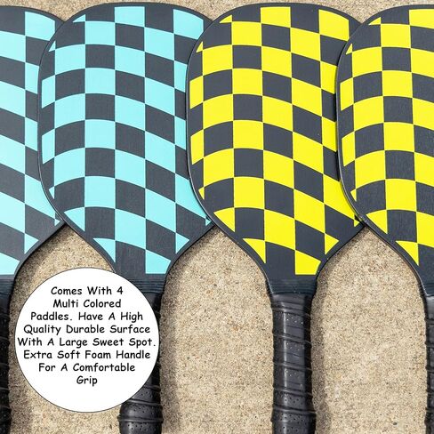 Homie Portable Pickleball Net Set with 4 Paddles, 4 Balls, Backpack Carrying Bag, 22 FT Regulation Size, Easy Setup for Outdoor Indoor, Weather Resistant Metal Frame in Saudi Arabia
