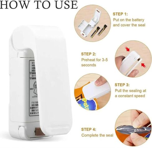Portable Mini Sealing Machine Plastic Bags Vacuum Sealer Food Storage Electric Heat Sealing Machines in Saudi Arabia