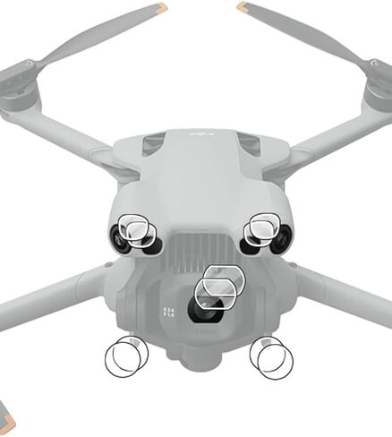 مجموعتان لواقي عدسة DJI Mini 5 Pro، طبقة عدسة زجاجية مقواة 9H، شفافة عالية الوضوح ومقاومة للخدش وخالية من الفقاعات. in Kuwait