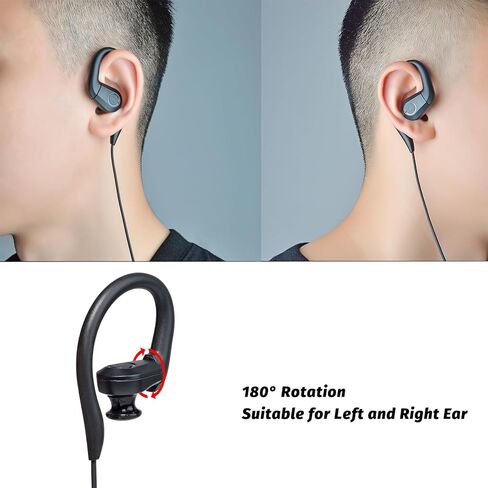 TWAYRDIO Radio Earpiece for Motorola Kenwood Speaker Mic, 1 Pin 3.5mm Listen Receive Only Police Radio Tubeless in-Ear Ear Piece for Law Enforcement in Saudi Arabia