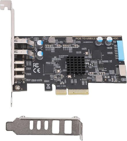 بطاقة محول PCI Express، 3 Type C 2 USB 3.0 Type E 19P IDC منافذ نقل عالية السرعة بسرعة 10 جيجابت في الثانية، مع دعم شريحة 720201 ASM3142 in Saudi Arabia