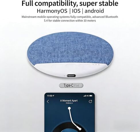 Pillow Bluetooth Speaker for Sleeping - Under Pillow, Sleep Timer, White Noise, 48H Battery, Type-C, Hi-Fi Sound, Private Listening in Saudi Arabia