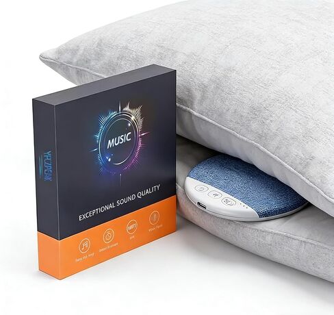 Pillow Bluetooth Speaker for Sleeping - Under Pillow, Sleep Timer, White Noise, 48H Battery, Type-C, Hi-Fi Sound, Private Listening in Saudi Arabia