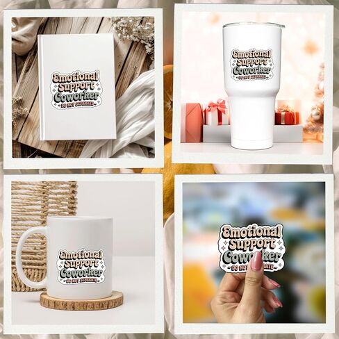 (3Pcs) Emotional Support Coworker Do Not Separate Stickers Funny Sarcastic Quote Humor Motivational Inspirational Gifts Waterproof Vinyl Decals Kindle Water Bottle Bumper Car Hard Hat Phone Laptop 3x2 in Saudi Arabia