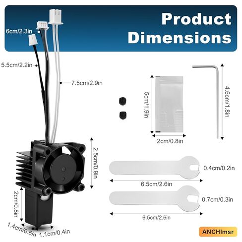 مجموعة Hotend من سلسلة P1، مجموعة كاملة لطابعات Bamboo Lab P1P، P1S ثلاثية الأبعاد، فوهة من الفولاذ المقوى 0.4 مم، سخان سيراميك، ثيرمستور، مروحة واستبدال كتلة التسخين الطارد in Saudi Arabia