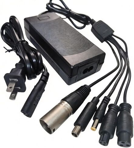24V (29.4V max) 2A Universal Electric Wheelchair,Mobility Scoote-r Battery Charger (5 Plugs) for 7S 24V 25.2V 25.6V 25.9V Lithium Battery Replacement Charger 29.4 Volt Power Supply in Kuwait