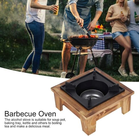 Alcohol Stove, Portable Barbecue Alcohol Oven Stove Furnace Kitchenware Cooking Utensil for Outdoor Picnic, Suitable for Soup Pot/Baking Tray/Kettle in Saudi Arabia