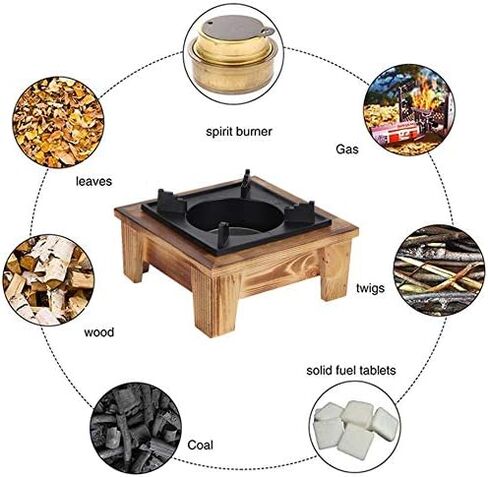 Alcohol Stove, Portable Barbecue Alcohol Oven Stove Furnace Kitchenware Cooking Utensil for Outdoor Picnic, Suitable for Soup Pot/Baking Tray/Kettle in Saudi Arabia
