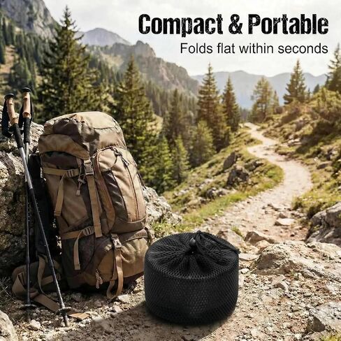 Portable Foldable Multi-Fuel Camping Stove, Wood/Charcoal/Eco-Friendly Alcohol Canisters Compatible, Compact for Hiking Backpacking Survival Gear- Includes Grill Mesh, Alcohol Can & Heat Mat in Saudi Arabia