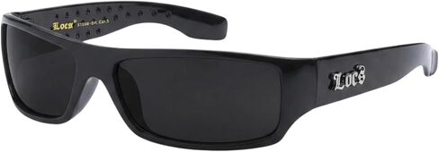 Locs Mad Dog Hardcore Gangster Cholo Narrow Rectangular Sunglasses in Kuwait
