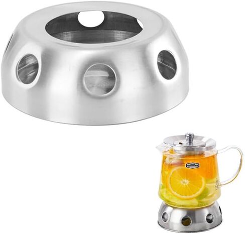 Glass Teapot Warmer Stainless Steel Tea Warmer for Tea Lights Candles Stovetop Safe Borosilicate Tea Pot with Removable Loose Tea Infuser Tea Kettle and Tea Maker Tea Light Candle in Saudi Arabia