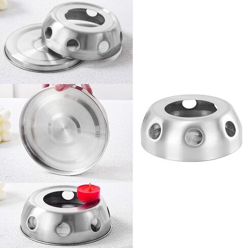 Glass Teapot Warmer Stainless Steel Tea Warmer for Tea Lights Candles Stovetop Safe Borosilicate Tea Pot with Removable Loose Tea Infuser Tea Kettle and Tea Maker Tea Light Candle in Saudi Arabia