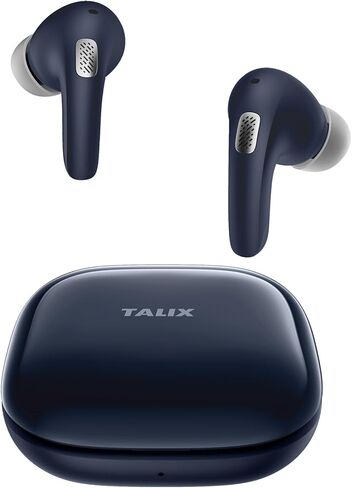 TALIX T30 Noise Cancelling Earbuds with Phone Stand, Punchy Bass, 4-Mic, True Wireless Bluetooth 6.0 in Ear Headphones, 28H Playtime, IPX4(Off-White) in Kuwait