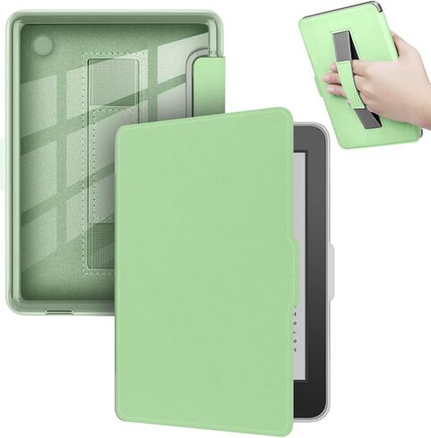 Case for 6" Kobo Clara Colour 2024 Released, Ultra Clear Soft Light Transparent TPU Back Cover with Hand Strap, Auto Wake/Sleep (Light Purple) in Saudi Arabia