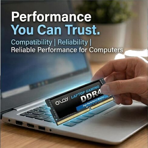 OLOy DDR4 RAM 32GB (1x32GB) 2400 MHz CL17 1.2V 260-Pin كمبيوتر محمول SODIMM لـ Intel (MD4S3224170IZ1SC) in Kuwait