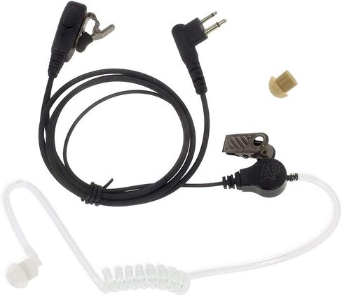Artisan Power P-4601: Surveillance Translucent Acoustic Tube Earpiece with 2-Wire PTT and 2 Pin Connector for Motorola Radios in Saudi Arabia
