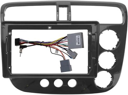 Fits for Honda Civic 2001-2006 RHD Car Radio Stereo Fascia Frame Double DIN 9 inch Dash Installation Mounting Kit in Saudi Arabia