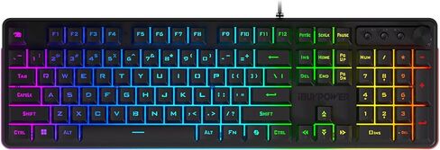iBUYPOWER Chimera KM10 RGB مجموعة لوحة مفاتيح وماوس للألعاب - أسود in Saudi Arabia