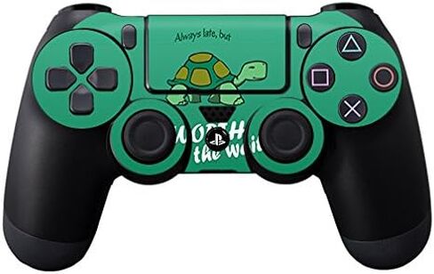 MightySkins Skin Compatible with Sony PS4 Controller - Late Turtle | Protective, Durable, and Unique Vinyl Decal wrap Cover | Easy to Apply, Remove, and Change Styles | Made in The USA in Saudi Arabia