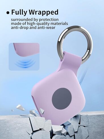 Case for UGREEN Tracker Tags - Superior Silicone Build, Shockproof & Anti - Slip. Fits Widely, Protects Against Scratches. Precise Cutouts Ensure Full Functionality.Purple(2 Pack). in Saudi Arabia