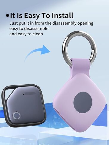 Case for UGREEN Tracker Tags - Superior Silicone Build, Shockproof & Anti - Slip. Fits Widely, Protects Against Scratches. Precise Cutouts Ensure Full Functionality.Purple(2 Pack). in Saudi Arabia